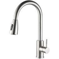 Смеситель для кухни Haiba HB73304-2 Нержавеющая сталь