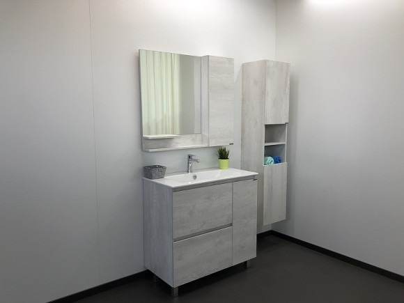 Зеркало со шкафом Comforty Верона 90 00004136714 Дуб белый