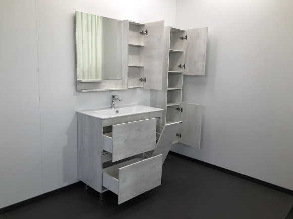 Зеркало со шкафом Comforty Верона 90 00004136714 Дуб белый