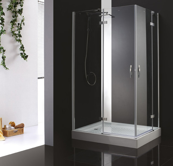 Душевой уголок Cezares Bergamo 120x90 L BERGAMO-W-AH-2-120/90-C-Cr-L профиль Хром стекло прозрачное