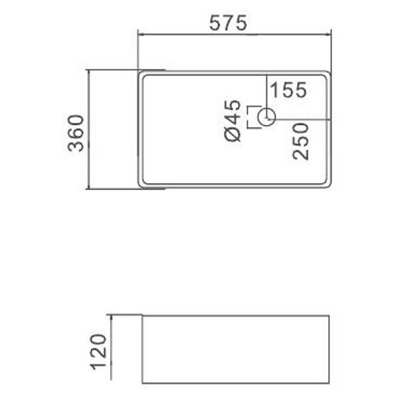 Раковина-чаша Gappo 58 GT406 Белая Раковина-чаша Gappo 58 GT406 Белая