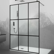 Душевая перегородка RGW Walk In WA-111B 120 411011112-84 профиль Черный стекло прозрачное