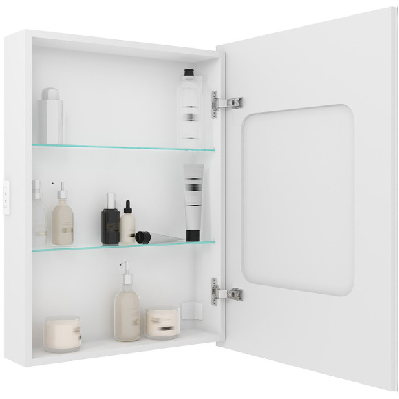 Зеркальный шкаф Континент Allure LED 55 R МВК003 с подсветкой Белый Зеркальный шкаф Континент Allure LED 55 R МВК003 с подсветкой Белый