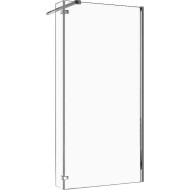 Душевая перегородка WeltWasser WW400 80G+30G 10000002946 профиль Хром стекло прозрачное