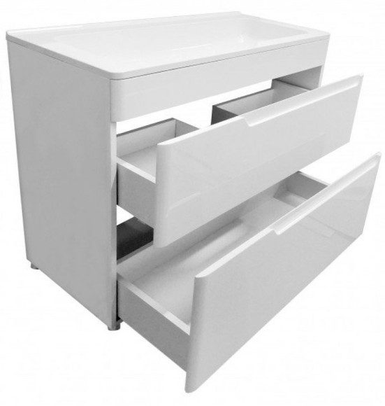 Тумба с раковиной Эстет Kare Luxe 80 ФР-00005719 Белая