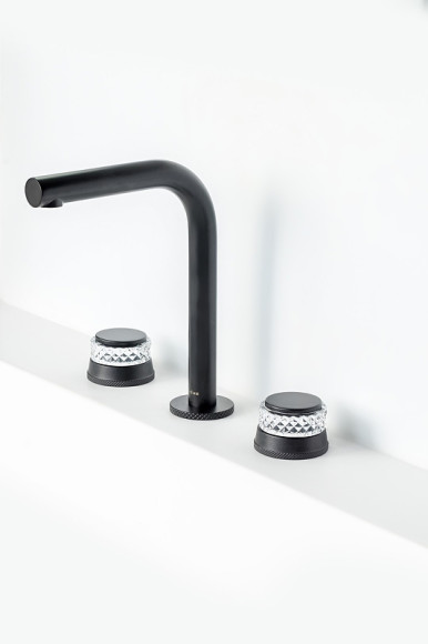 Смеситель для раковины Boheme Aura 152-B-A Черный матовый