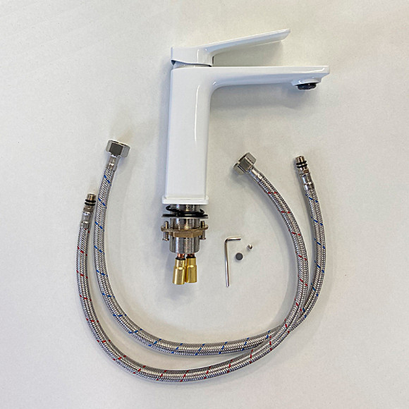 Смеситель для раковины Comforty FC071A-CKBT 00-00006495 Белый Смеситель для раковины Comforty FC071A-CKBT 00-00006495 Белый