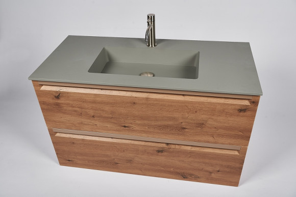 Тумба с раковиной Inda Piccadilly 80RC подвесная Rovere Castagno