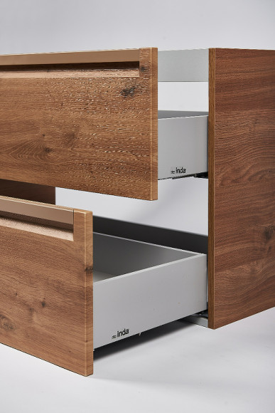 Тумба с раковиной Inda Piccadilly 80RC подвесная Rovere Castagno