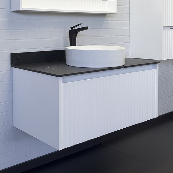 Тумба с раковиной Comforty Марсель 90 00-00013797 подвесная Белая матовая Калакатта Блэк Тумба с раковиной Comforty Марсель 90 00-00013797 подвесная Белая матовая Калакатта Блэк