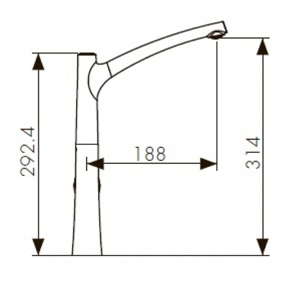 Смеситель для кухни Kaiser Stick 49144 Хром Смеситель для кухни Kaiser Stick 49144 Хром