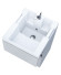 Тумба с раковиной Marka One Bumble 40П Ц0000001481 подвесная Белая