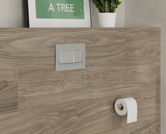 Комплект унитаза с инсталляцией Vitra Normus L-box 9773B003-7206 с сиденьем Микролифт и клавишей смыва Хром глянцевый