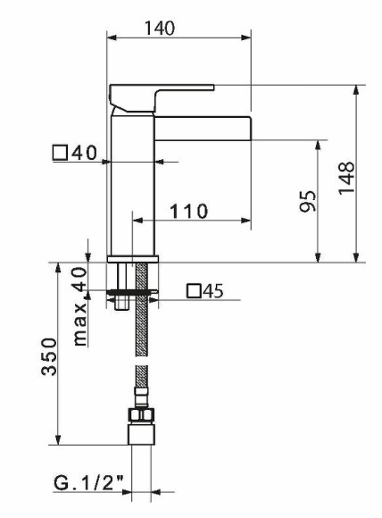 Смеситель для раковины Migliore Kvant 18781 Хром