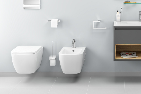 Биде Excellent Ness CENL.3506.500.WH подвесное Белый глянец Биде Excellent Ness CENL.3506.500.WH подвесное Белый глянец