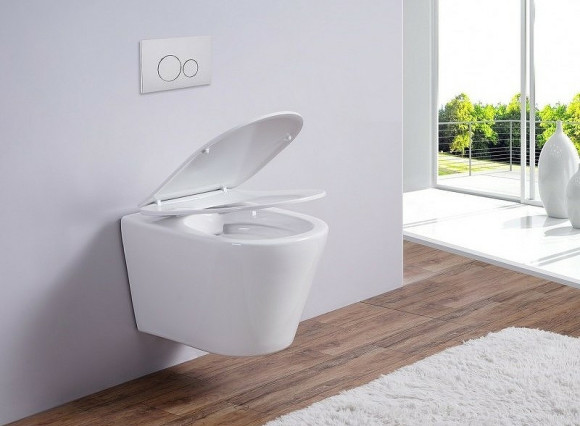 Унитаз Esbano Clavel ESUPCLAVW подвесной Белый глянцевый с сиденьем Микролифт