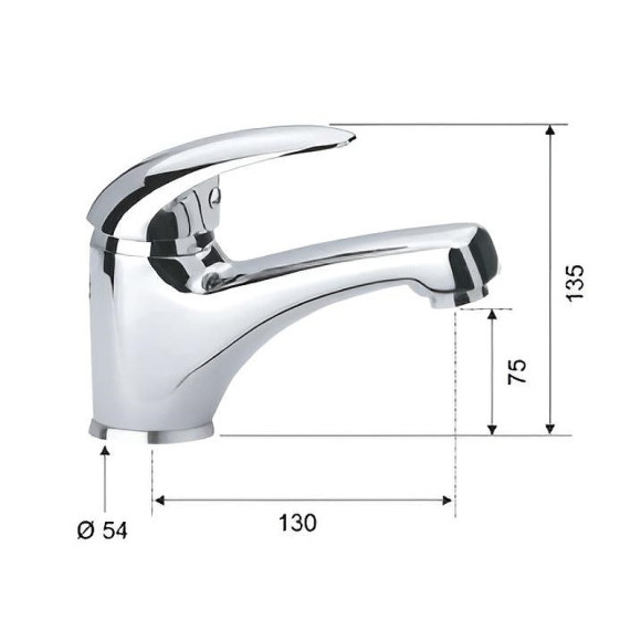 Смеситель для раковины Remer Giga Four G11 Хром Смеситель для раковины Remer Giga Four G11 Хром