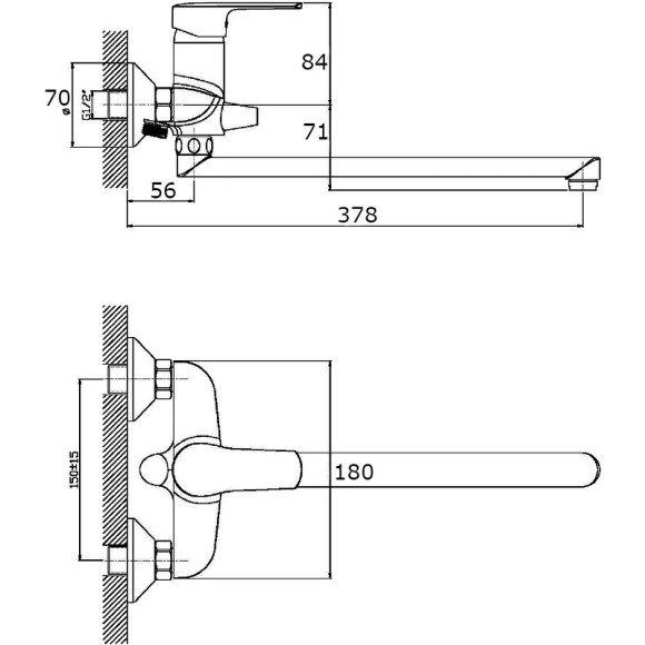 Смеситель для ванны Orange Sofi M43-211cr универсальный Хром Смеситель для ванны Orange Sofi M43-211cr универсальный Хром