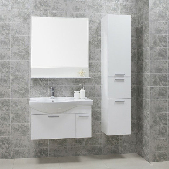 Тумба под раковину Aquaton Инди 80 1A188401ND010 подвесная Белая