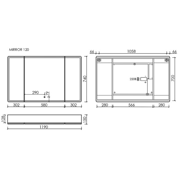 Зеркальный шкаф Sancos Mirror 120 MI120EG с подсветкой Дуб галифакс натуральный Зеркальный шкаф Sancos Mirror 120 MI120EG с подсветкой Дуб галифакс натуральный