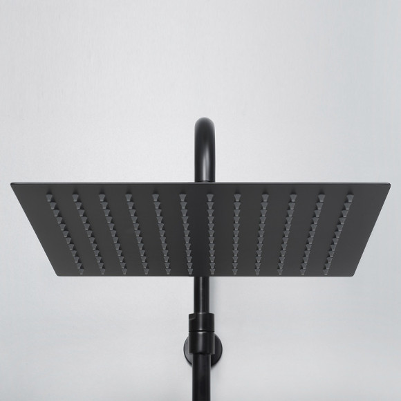 Душевая система WasserKRAFT A29901 с термостатом Черная матовая