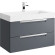 Тумба под раковину Aqwella Cube 90 CUB0109GR подвесная Серая матовая Тумба под раковину Aqwella Cube 90 CUB0109GR подвесная Серая матовая