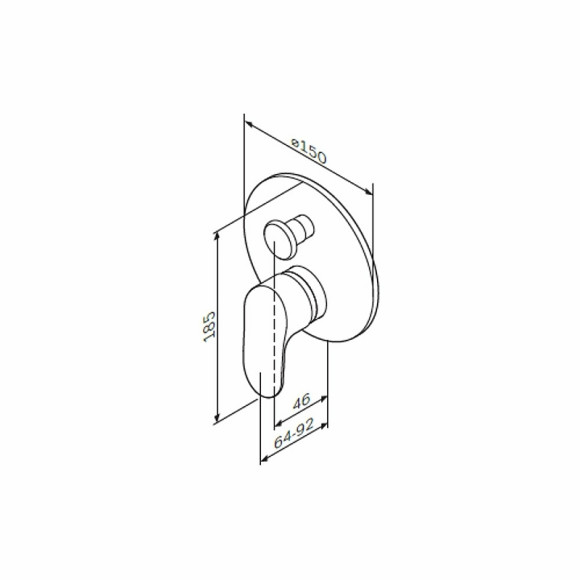 Смеситель для душа AM.PM Like F8085000 Хром