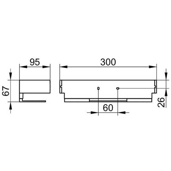 Полка корзина Keuco Edition 11 11158 370000 Черная матовая