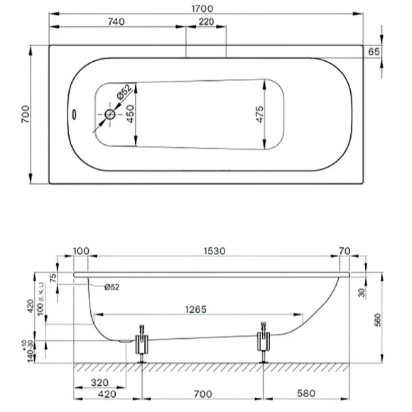 Стальная ванна Bette Form 170x70 2945-000 AD PLUS AR с шумоизоляцией, антискользящим и антигрязевым покрытием Стальная ванна Bette Form 170x70 2945-000 AD PLUS AR с шумоизоляцией, антискользящим и антигрязевым покрытием