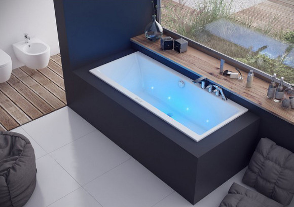 Акриловая ванна Excellent Pryzmat Slim 170x75 WAEX.PRY17WHS без гидромассажа