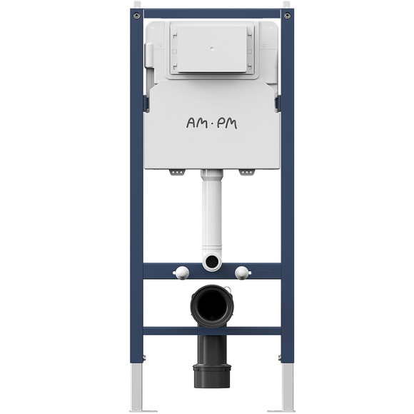 Комплект унитаза с инсталляцией AM.PM Sense FlashClean IS90251.741701 с сиденьем Микролифт и клавишей смыва Хром глянцевый Комплект унитаза с инсталляцией AM.PM Sense FlashClean IS90251.741701 с сиденьем Микролифт и клавишей смыва Хром глянцевый