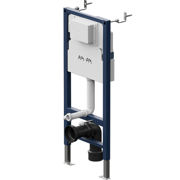 Комплект унитаза с инсталляцией AM.PM Sense FlashClean IS90251.741701 с сиденьем Микролифт и клавишей смыва Хром глянцевый Комплект унитаза с инсталляцией AM.PM Sense FlashClean IS90251.741701 с сиденьем Микролифт и клавишей смыва Хром глянцевый