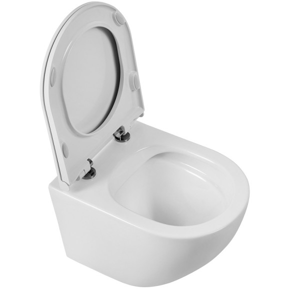 Унитаз BelBagno Sfera-R BB046CHR/BB902SC подвесной с сиденьем Микролифт Унитаз BelBagno Sfera-R BB046CHR/BB902SC подвесной с сиденьем Микролифт