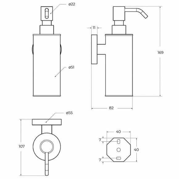 Дозатор для жидкого мыла Cezares Relax RELAX-SOIS-M-BORO Брашированное золото Дозатор для жидкого мыла Cezares Relax RELAX-SOIS-M-BORO Брашированное золото