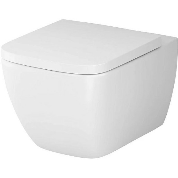 Комплект унитаза с инсталляцией AM.PM Gem FlashClean IS100238.901701 с сиденьем Микролифт и Черной матовой клавишей смыва