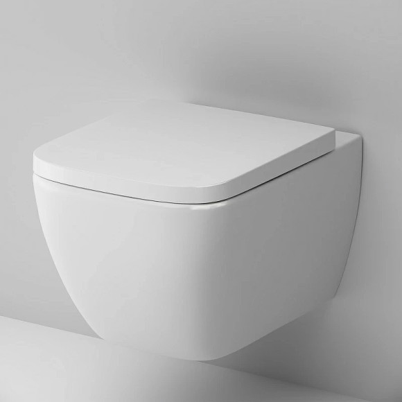 Комплект унитаза с инсталляцией AM.PM Gem FlashClean IS100238.901701 с сиденьем Микролифт и Черной матовой клавишей смыва