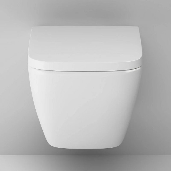 Комплект унитаза с инсталляцией AM.PM Gem FlashClean IS100238.901701 с сиденьем Микролифт и Черной матовой клавишей смыва