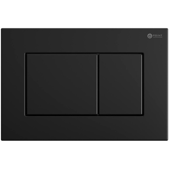 Комплект унитаза с инсталляцией Point Афина PN48058BM с сиденьем Микролифт и Черной матовой клавишей смыва