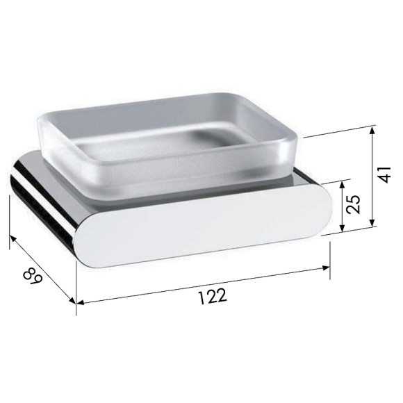 Мыльница Remer Lounge LN10RL Медь глянцевая Мыльница Remer Lounge LN10RL Медь глянцевая