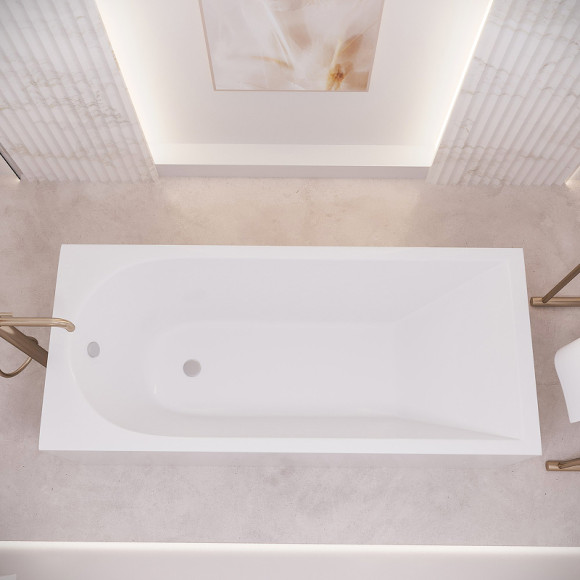 Акриловая ванна Corpa Nera Francesca 170x75 CN05017WH без гидромассажа