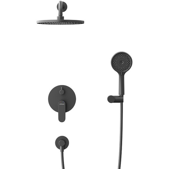 Душевая система Cezares Stylus STYLUS-DSET-NOP Черная матовая Душевая система Cezares Stylus STYLUS-DSET-NOP Черная матовая