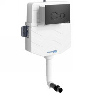 Смывной бачок WasserKRAFT Aller 10TLT.031.ME.MB01 для унитаза с Черной матовой клавишей смыва