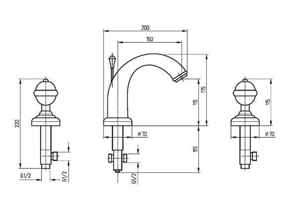 Смеситель для раковины Migliore Cristalia 30941 Хром