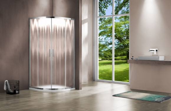 Душевой уголок Vincea Garda 100x100 VSQ-1G100CH профиль Хром стекло шиншилла