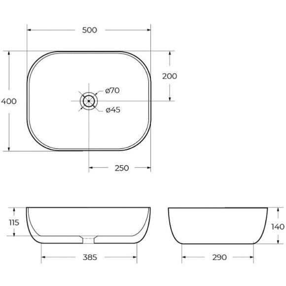 Раковина-чаша BelBagno 50 BB1302 Белая Раковина-чаша BelBagno 50 BB1302 Белая