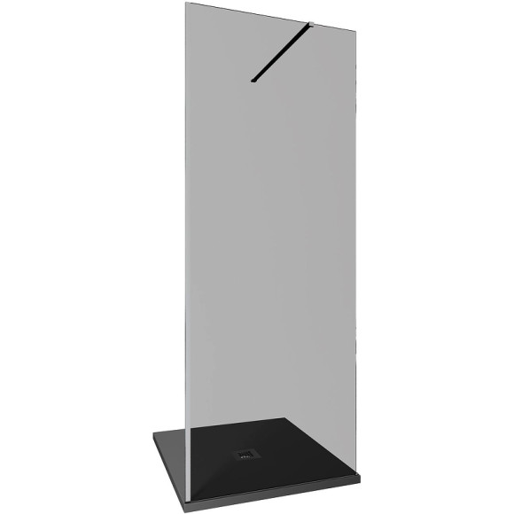 Душевая перегородка Allen Brau Infinity 1 80 3.21002.BA.T профиль Серебро браш стекло тонированное Душевая перегородка Allen Brau Infinity 1 80 3.21002.BA.T профиль Серебро браш стекло тонированное