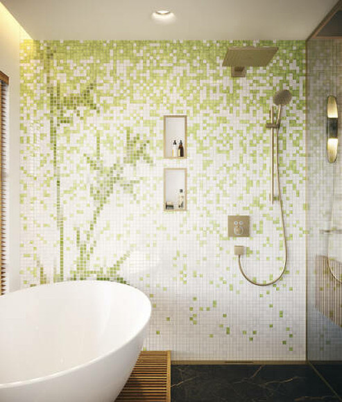 Смеситель для душа Hansgrohe ShowerSelect 15763140 с термостатом Шлифованная бронза