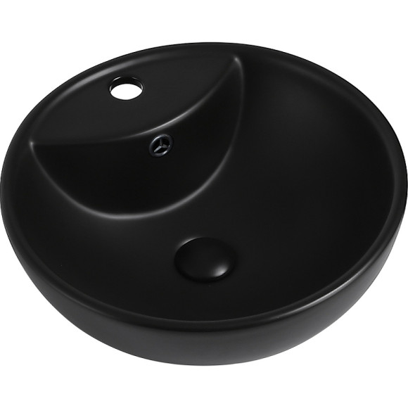Раковина Abber Bequem 46 AC2101MB Черная матовая Раковина Abber Bequem 46 AC2101MB Черная матовая