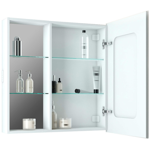 Зеркальный шкаф Континент Aperio LED 80 R МВК007 с подсветкой Белый