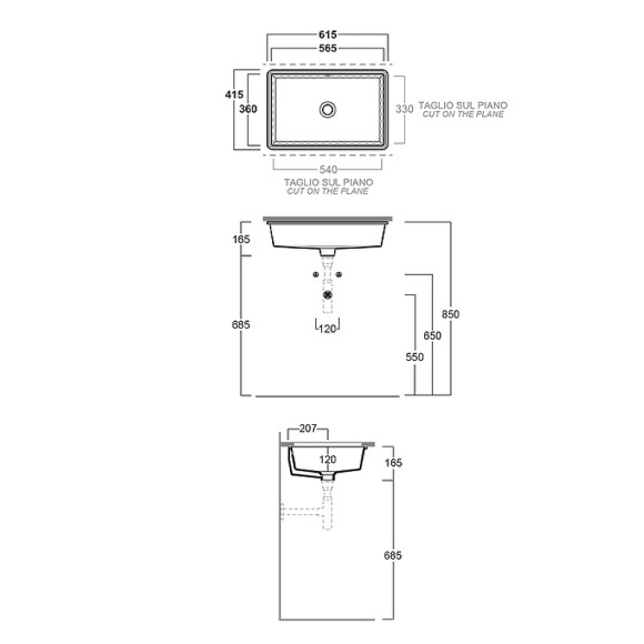 Раковина Simas Top E Lavabi D Arredo 60 S60 nero matt Черная матовая Раковина Simas Top E Lavabi D Arredo 60 S60 nero matt Черная матовая